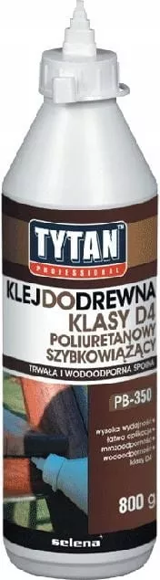 Klej do drewna klasy D4 poliuretanowy PB-350