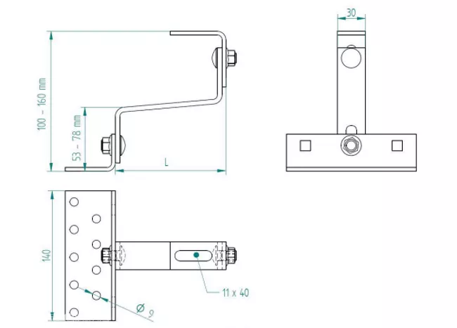 Kapeo hak Vario podw.reg. 130mm