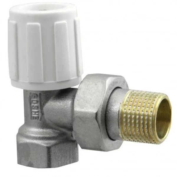 Zawór grzejnikowy zasilający 1/2" kątowy