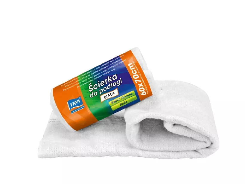 Ścierka do podłogi biała 60x70 RAVI