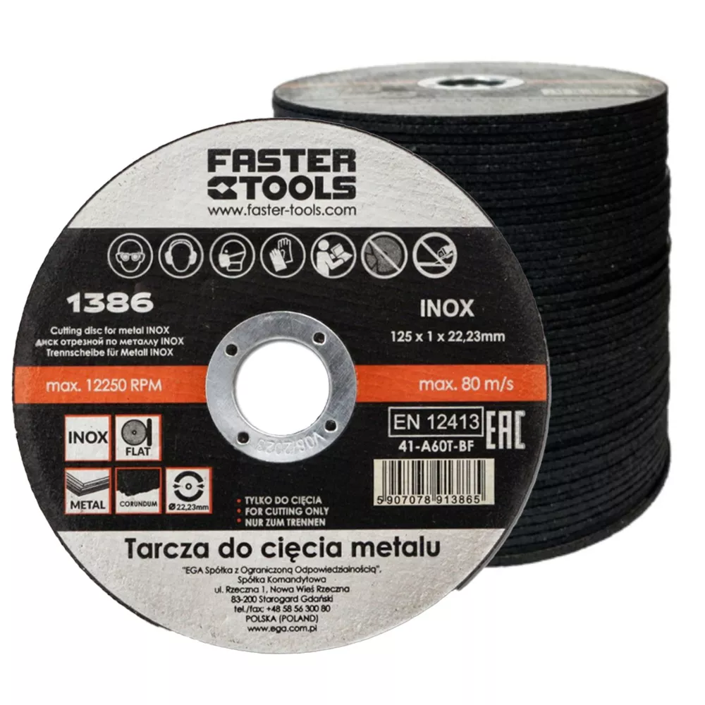 Tarcza do cięcia metalu Inox 125 x 1 mm