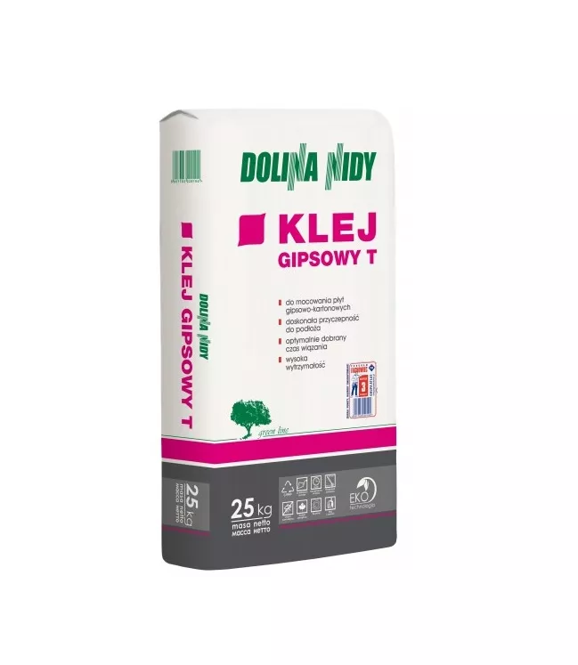 Klej gipsowy T 25kg Dolina Nidy