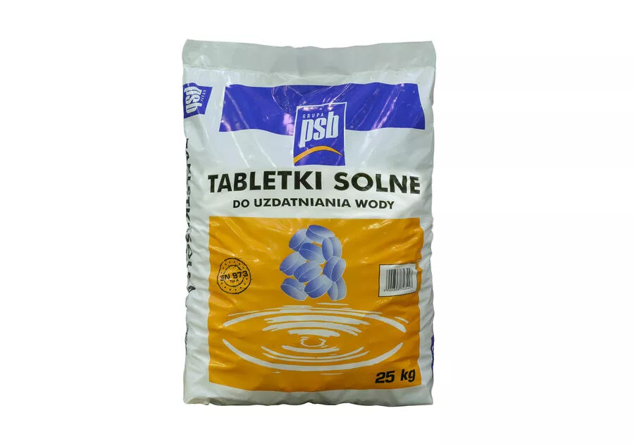Sól warzona tabletki do zmiękczania wody PSB 25 kg