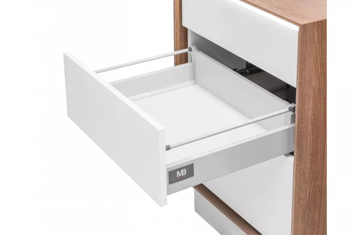 Modern Box kwadrat. 500mm średni biały