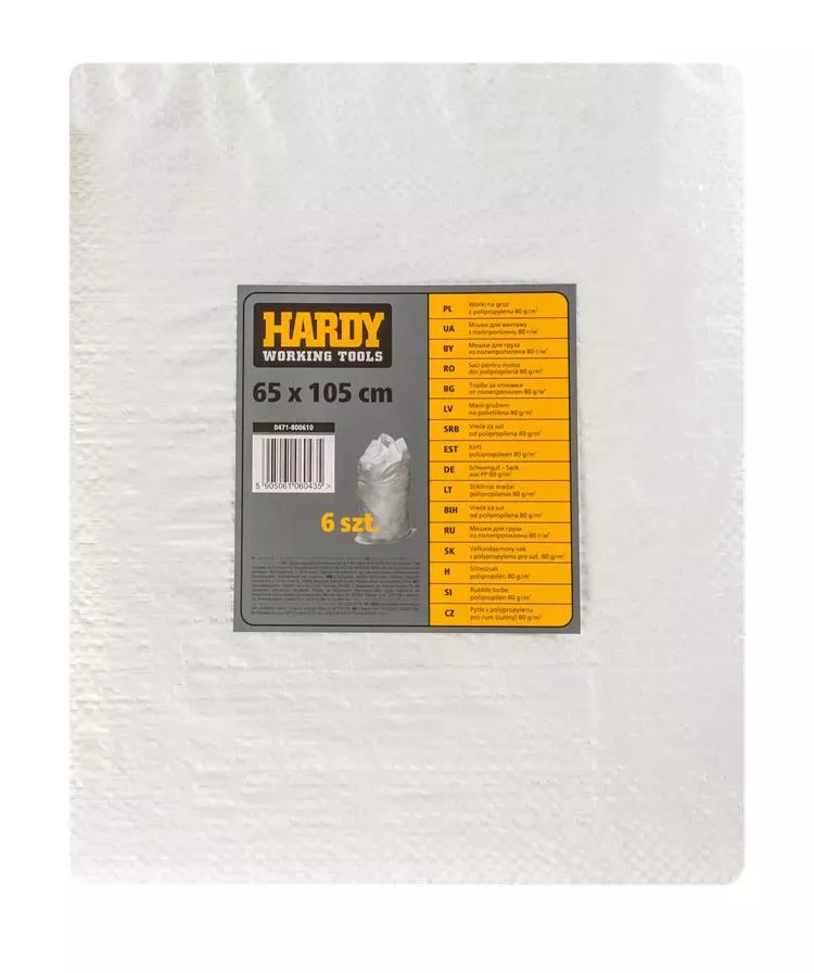 Worki polipropylenowe 65 x 105 cm 6 szt