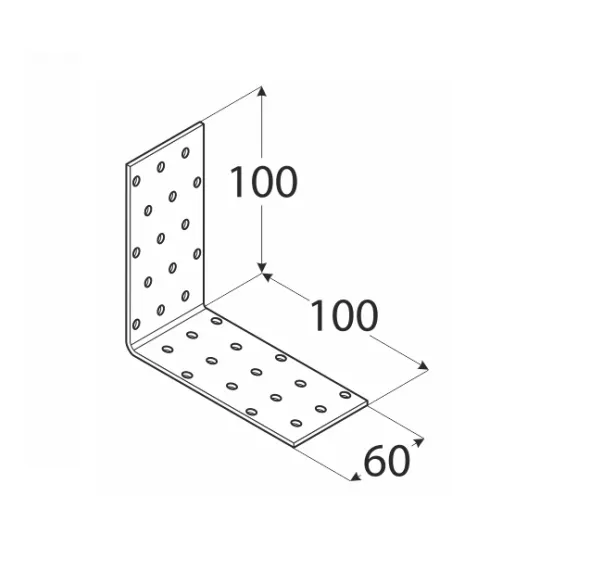 Kątownik montażowy 100x100x60 KM11