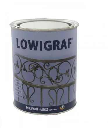 Farba poliwinylowa LOWIGRAF szary grafit 5l
