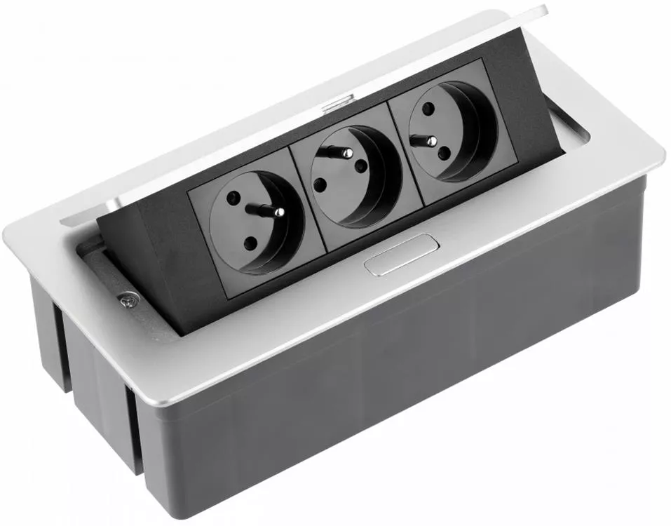 Przedł. biurk. Soft 3gn. alu z/u