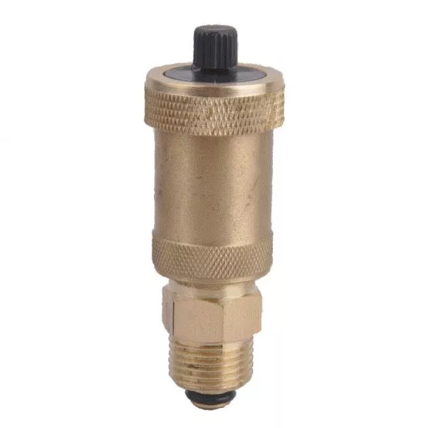 Odpowietrznik automatyczny z zaworem odcinającym mosiądz