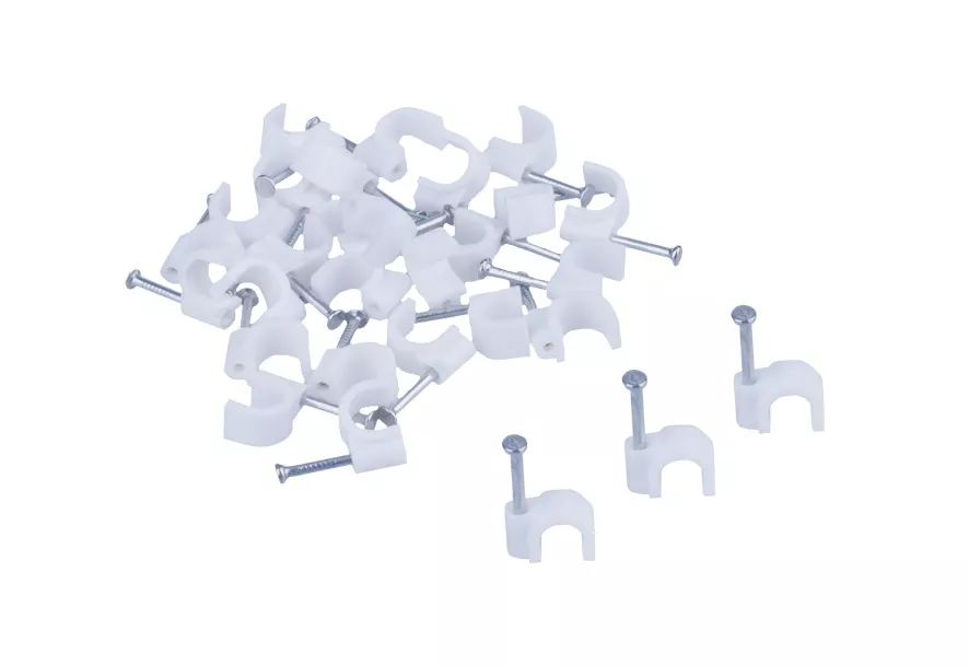 Uchwyt kablowy z hartowanym gwoździem FLOP-7