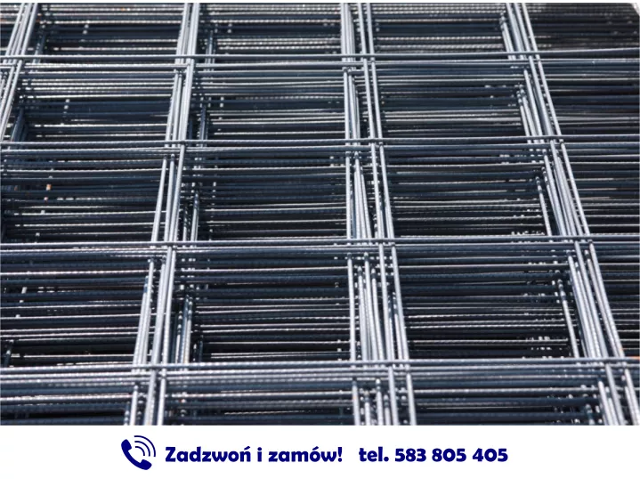 Zgrzewana siatka posadzkowa gr. 2,5 mm wym. 2x1m zbrojeniowa