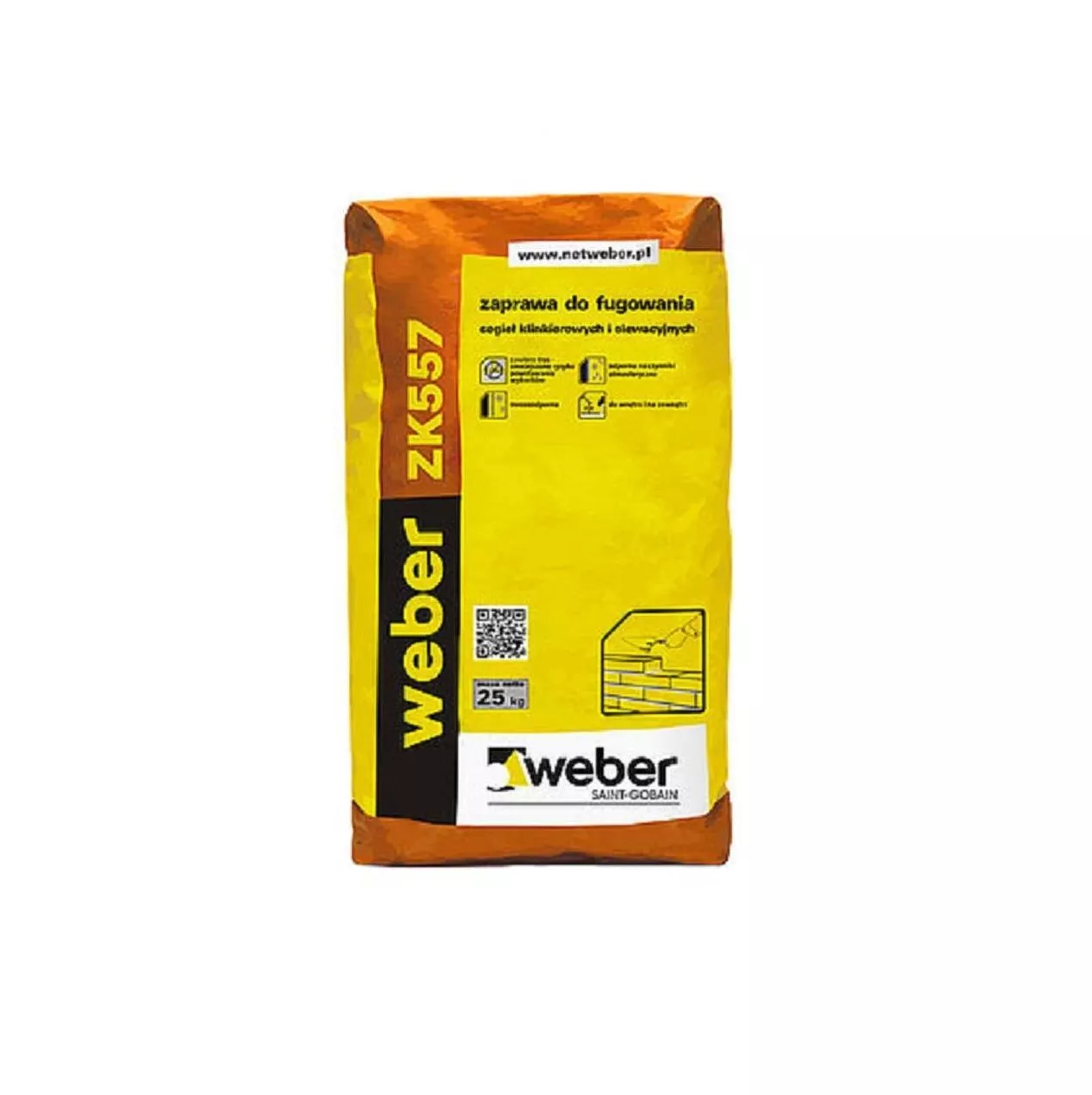 Fuga do klinkieru F18 szara Classic ZK 557 25 kg