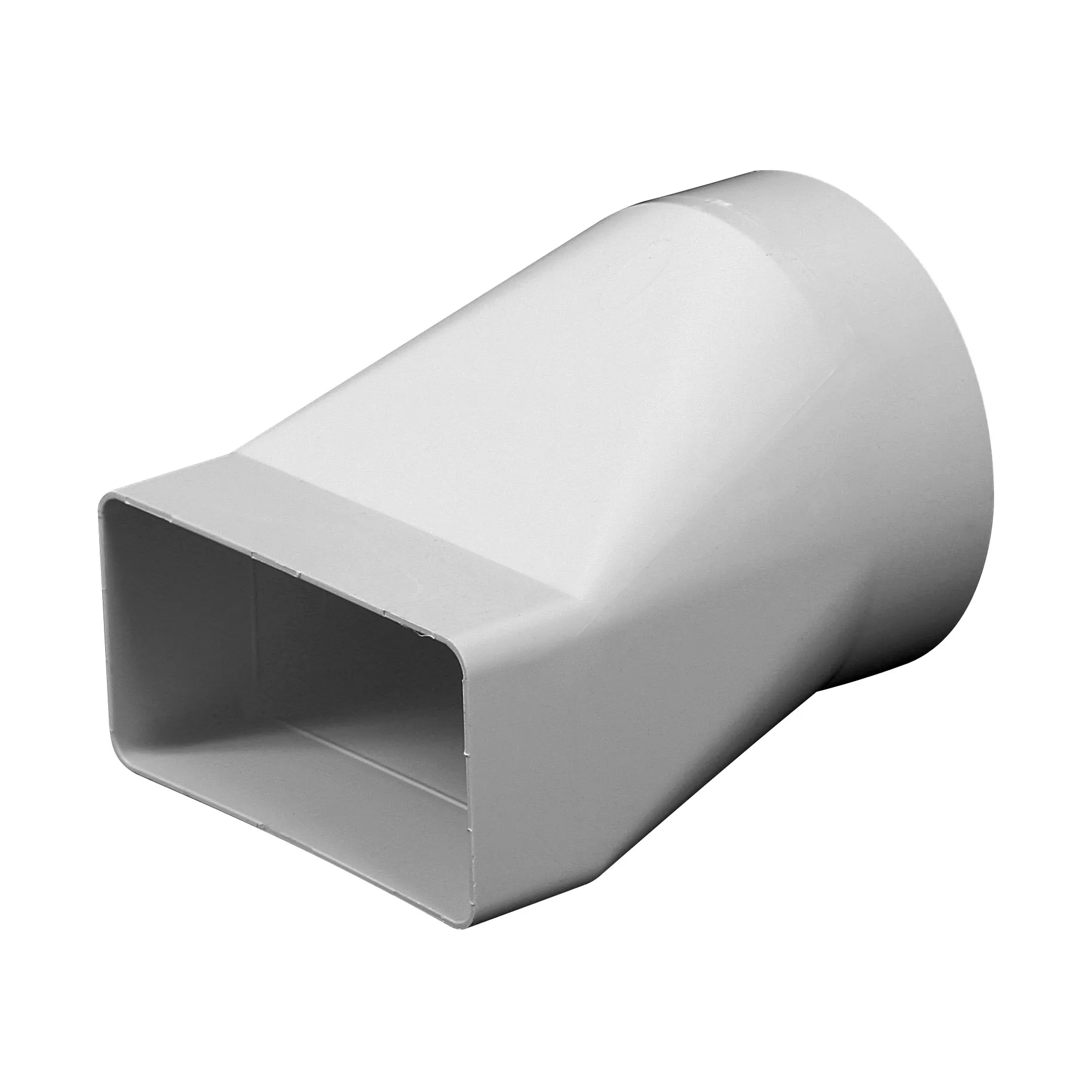 Przejście z kanału płaskiego 110/55 na kanał okrągły fi 100