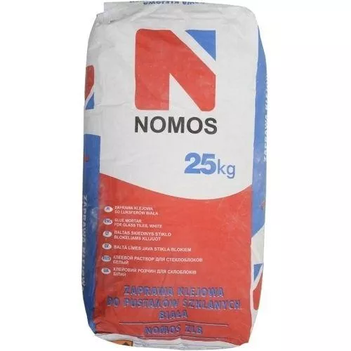 Zaprawa montażowa do pustaków szklanych biała 25 kg luksferów