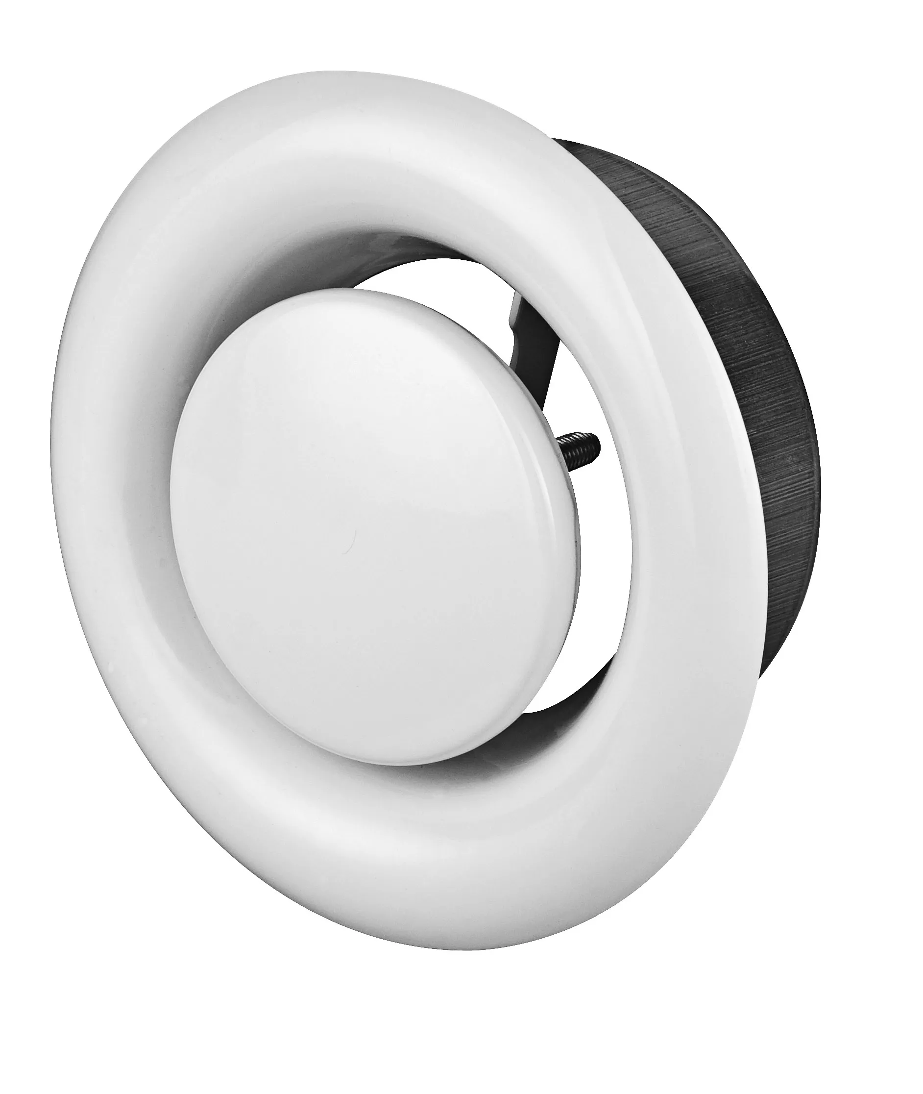 Anemostat metalowy wywiewny 100 biały