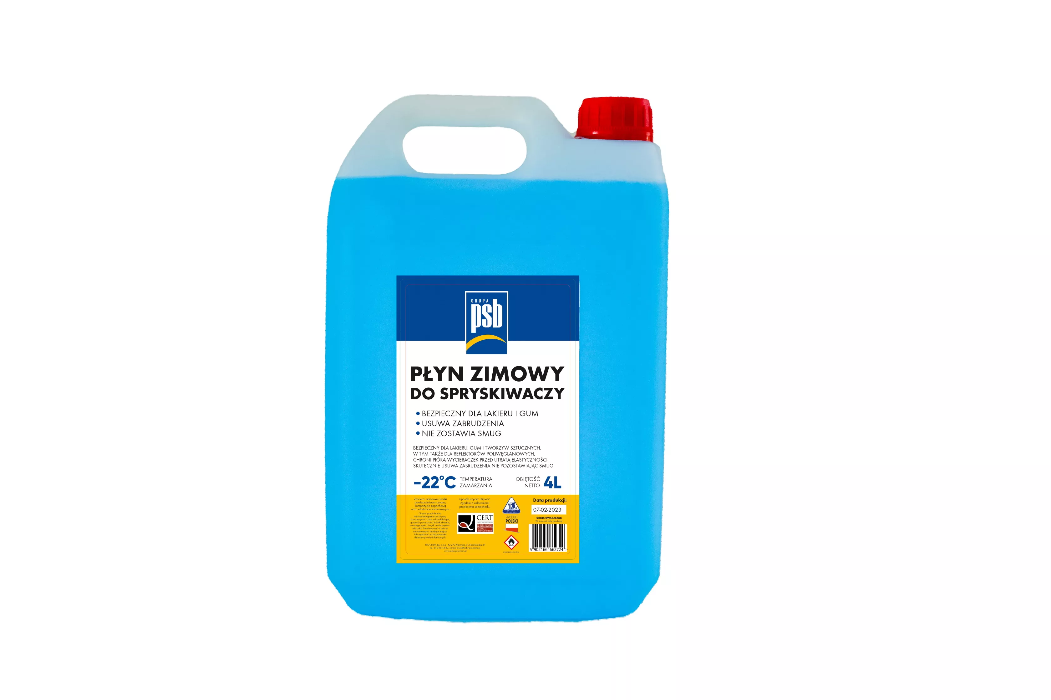 Zimowy płyn do spryskiwaczy 4 L