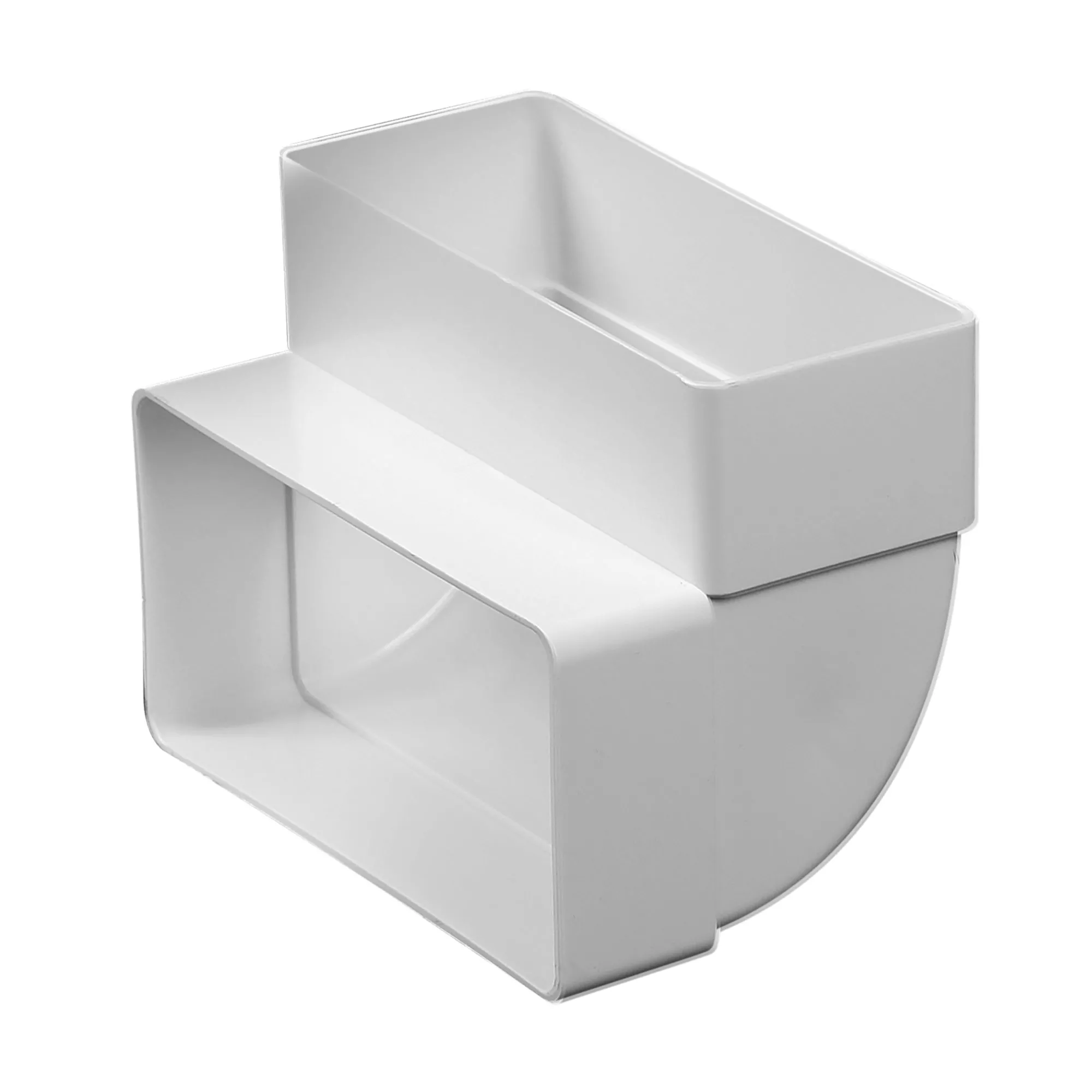 Kolano pionowe wentylacyjne płaskie 75x150 90'