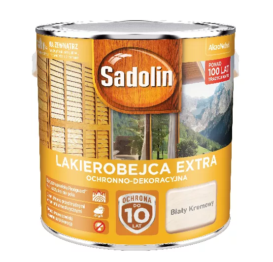 Lakierobejca Sadolin Extra 2,5 l biały krem