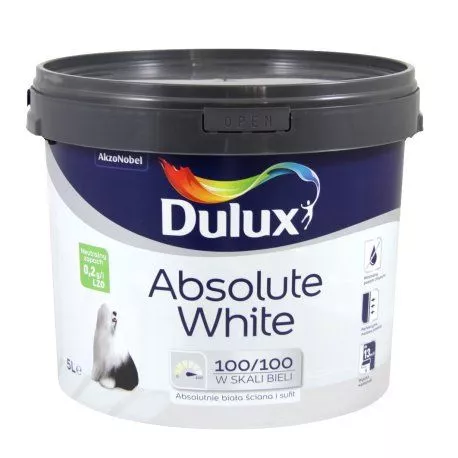 Emulsja  Dulux absolute white 9 l