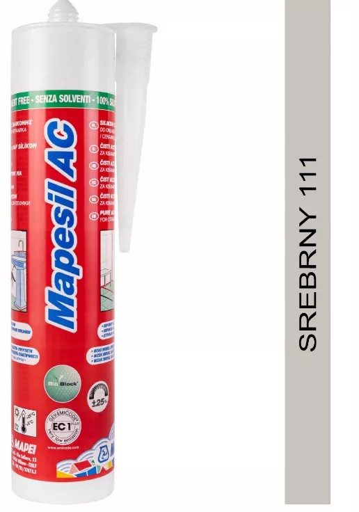 Silikon Mapesil AC 111 Srebrny