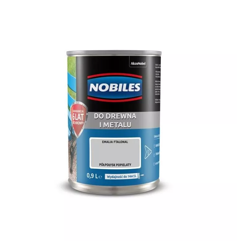 Farba olejno-ftalowa do drewna i metalu 0,7 l popielaty