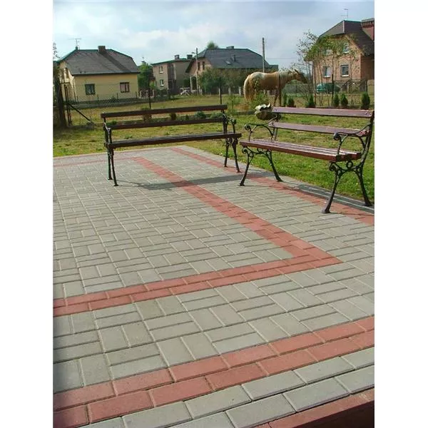 Kostka betonowa prostokątna szara gr. 8 cm