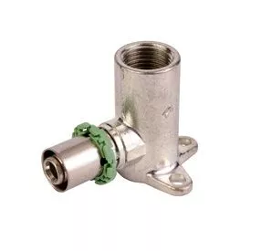 Kolano 16 x 1/2" GW z łapkami 53mm