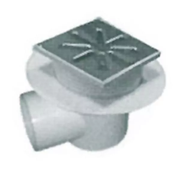 Kratka ściekowa pozioma 100 mm regulacja wysokości ruszt nierdzewny