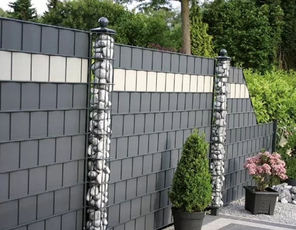 Klips do taśmy ogrodzeniowej montażowy antracyt 