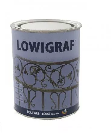 Farba poliwinylowa LOWIGRAF szary grafit 0,8l