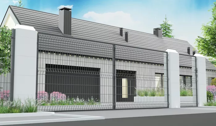 Furtka ogrodzeniowa komplet 3D h 1.5 lewa antracyt