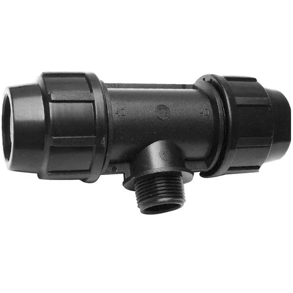 Trójnik do rury PE 25 x 3/4" Gw. Zew