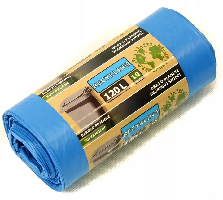 Worki do segregacji śmieci 120 l papier, 10szt.
