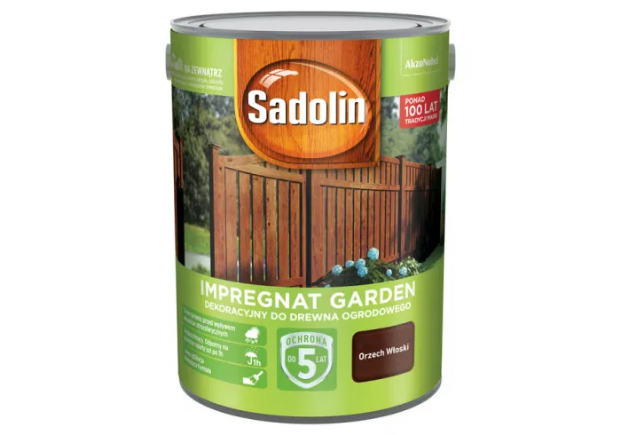 Impregnat do drewna Sadolin Garden 5 l orzech włoski