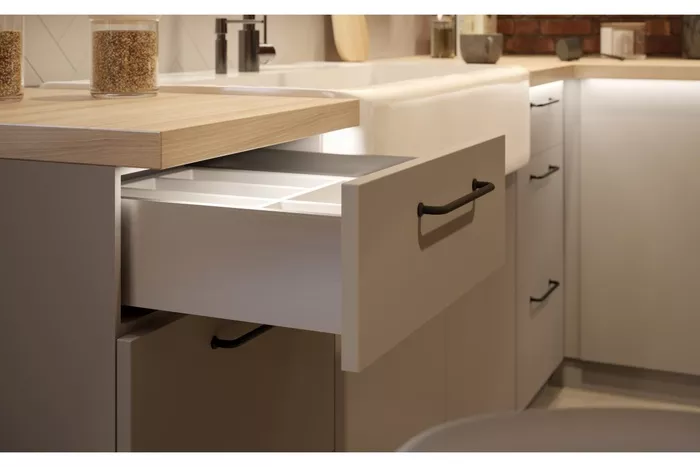 Szuflada AXIS PRO 400 mm biała niska GTV