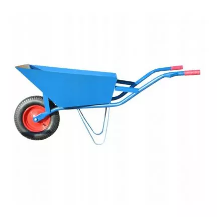 Taczka budowlana 85l z kołem niebieska 	