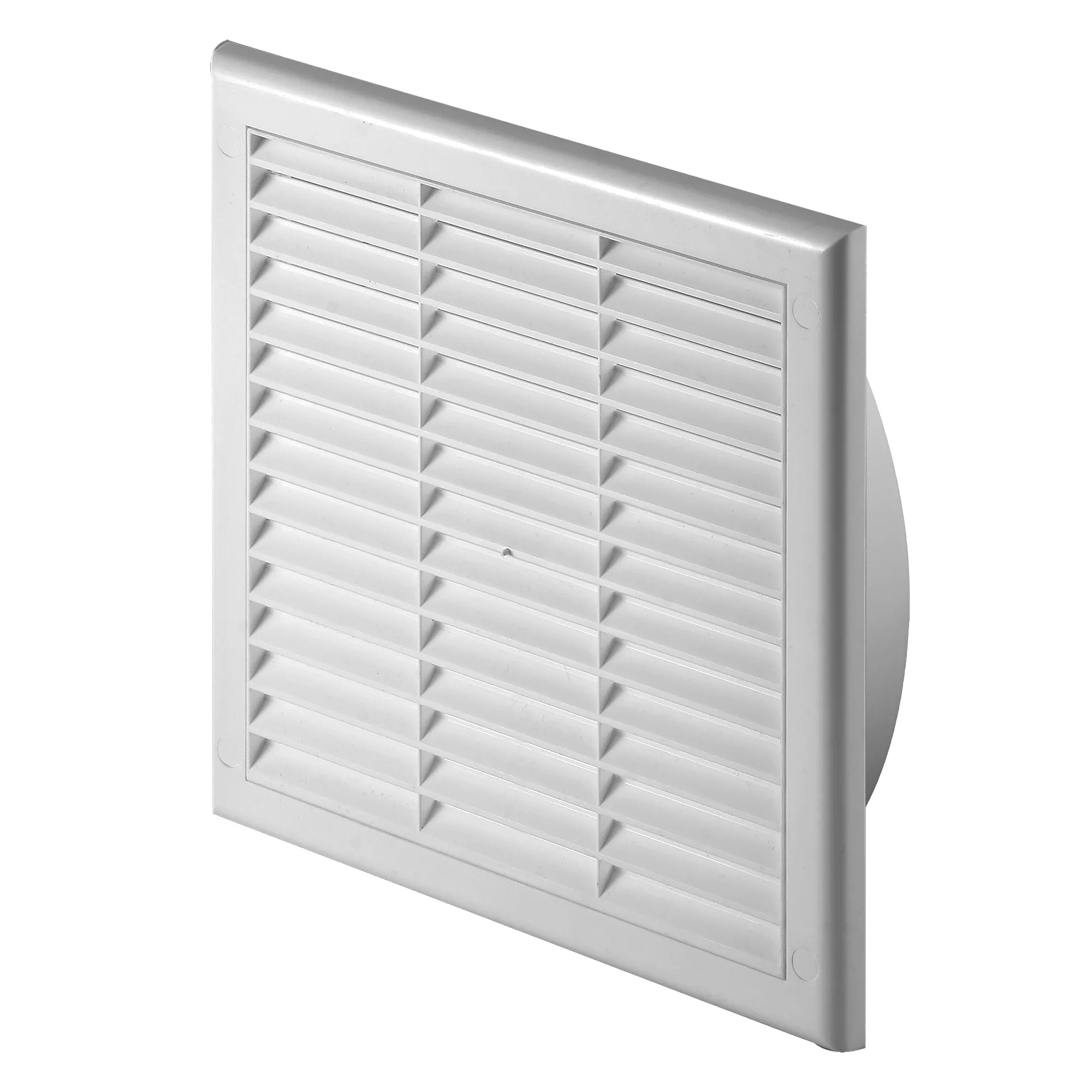 Kratka wentylacyjna 14 x 14 cm 110 z żaluzją biała, Awenta 
