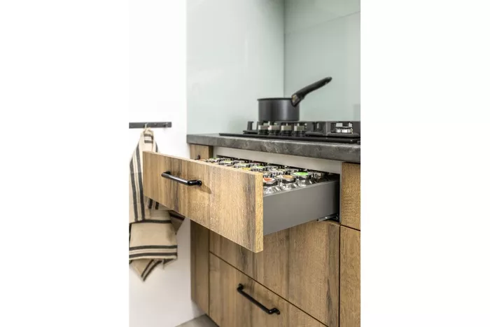 Szuflada AXIS PRO 300 mm antracyt niska GTV