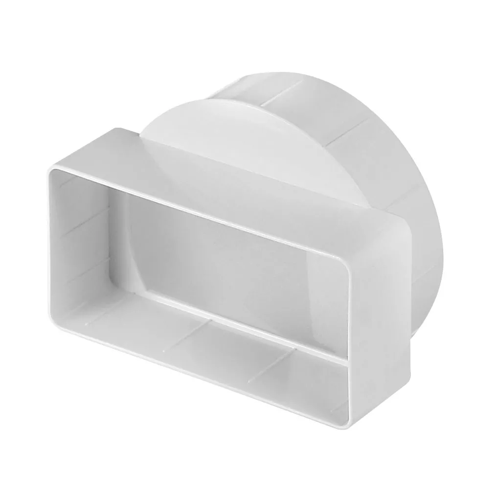 Przejście z kanału płaskiego 110/55 na kanał okrągły fi 100 krótki