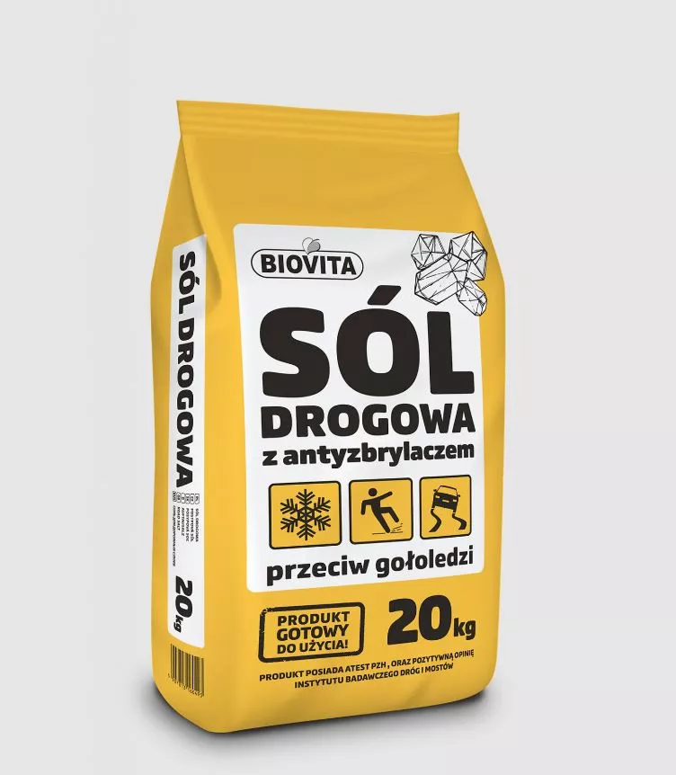 Sól drogowa przeciw gołoledzi 20 kg