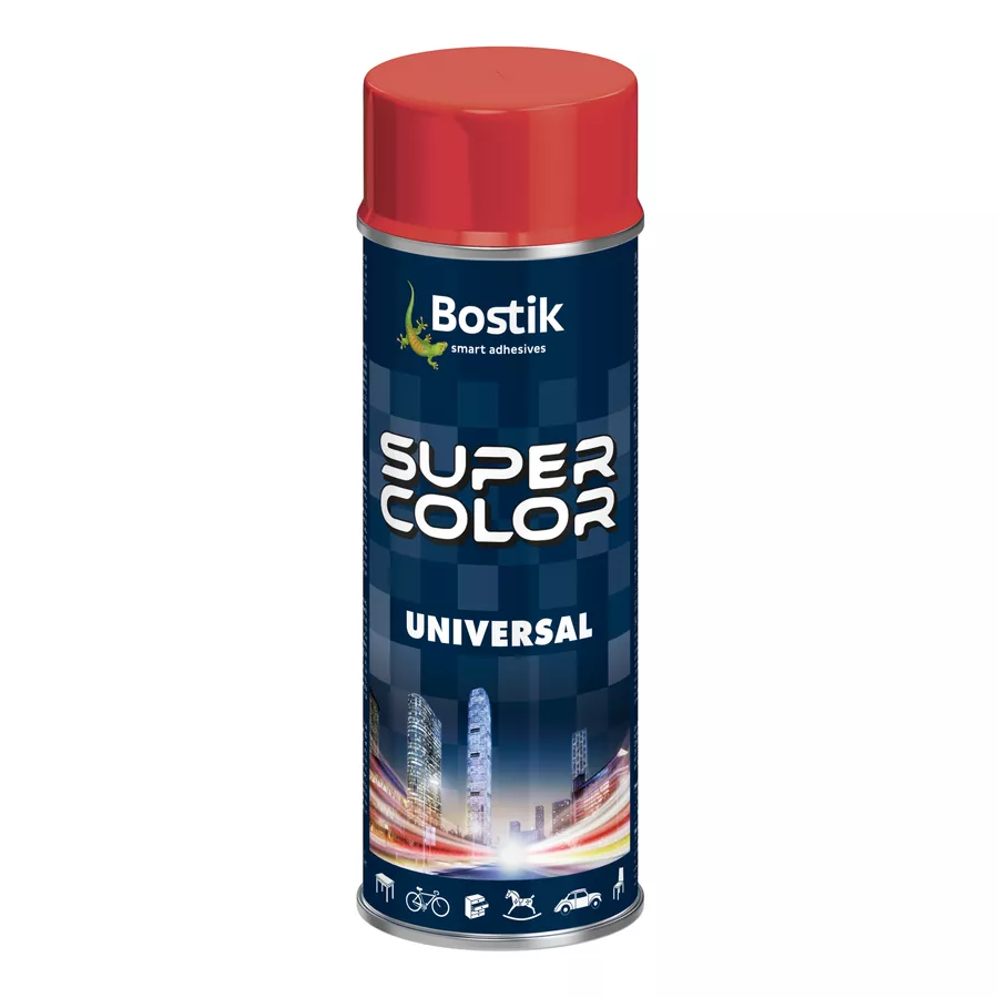 Spray lakier uniwersalny Bostik 400ml OGNISTY CZERWONY RAL 3000