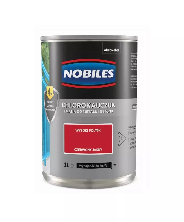 Chlorokauczuk czerwony jasny 0.9 L