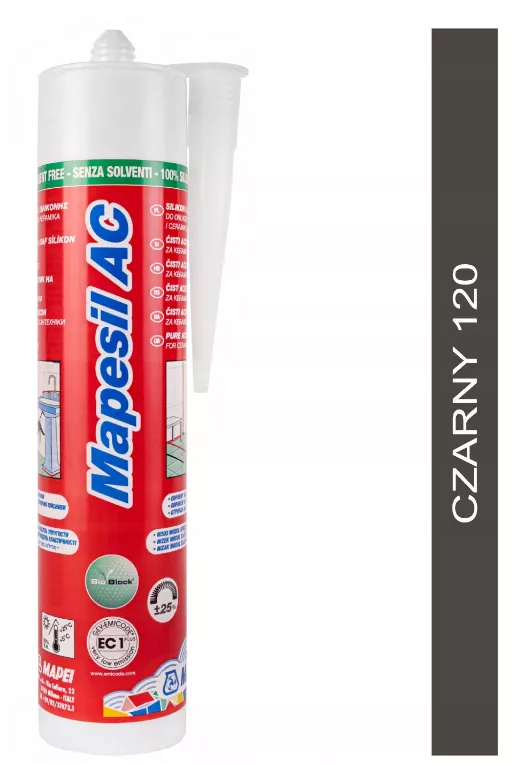 Silikon Mapesil AC 120 Czarny