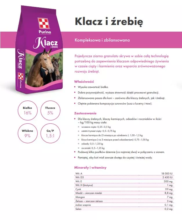 Klacz i źrebię GMO - pasza 25 kg