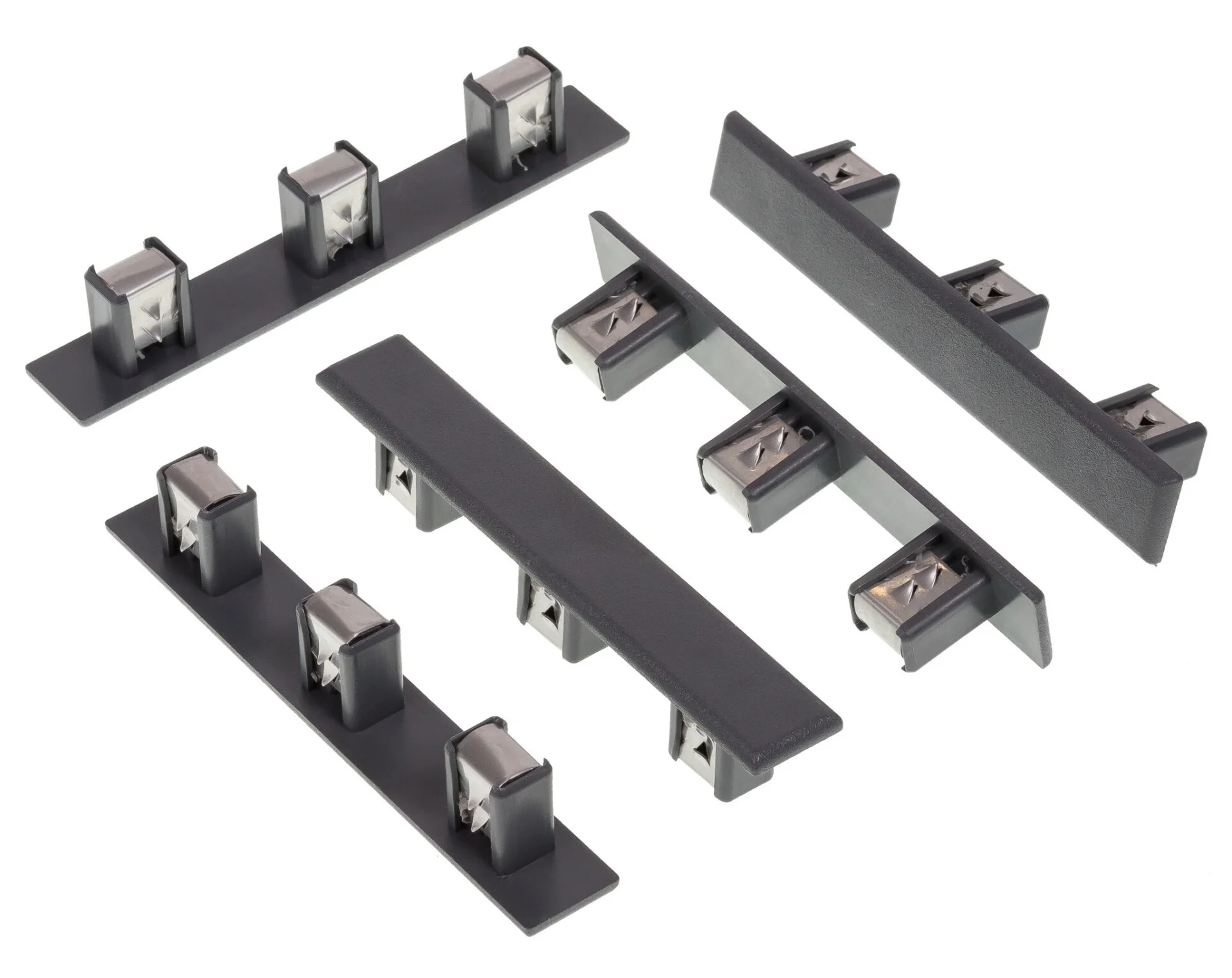 Zaślepka deski tarasowej z mocowaniem Dex antracyt 5 sztuk