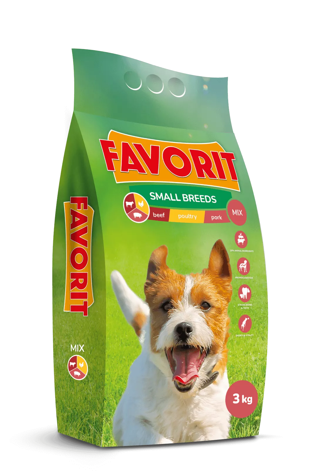Karma dla psa mix rasy małe 3 kg Favorit 