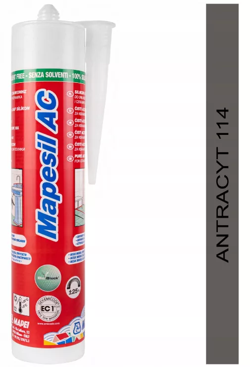 Silikon Mapesil AC 114 Antracyt