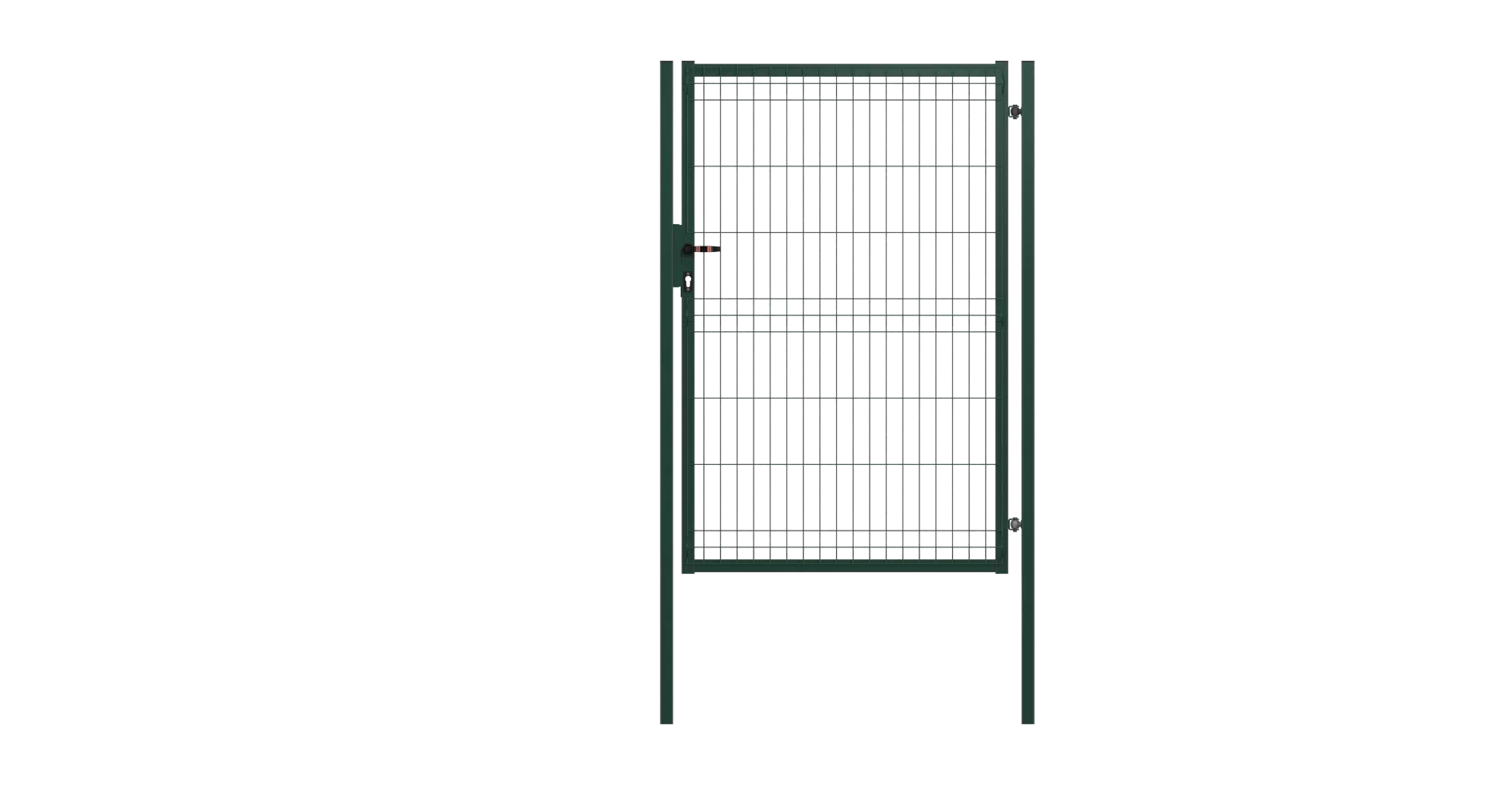 Furtka ogrodzeniowa panelowa 100x153 zielona prawa