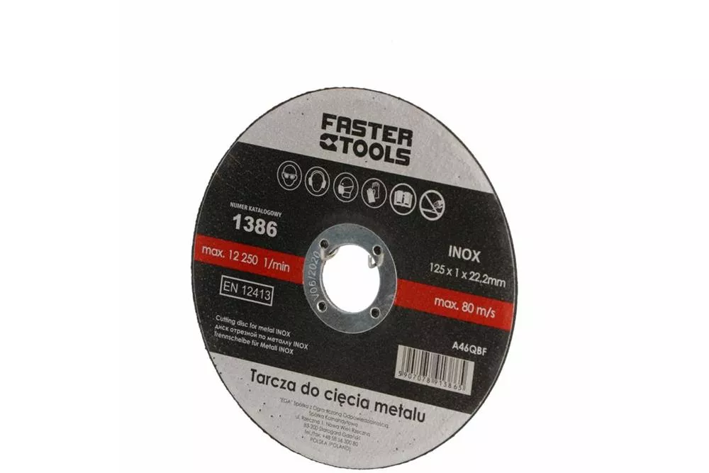 Tarcza do cięcia metalu Inox 125 x 1 mm