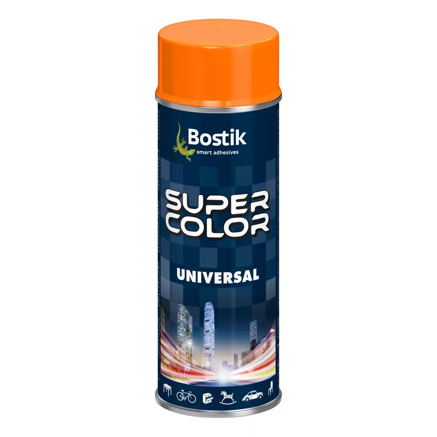 Spray lakier uniwersalny Bostik 400ml POMARA?CZOWY RAL 2004